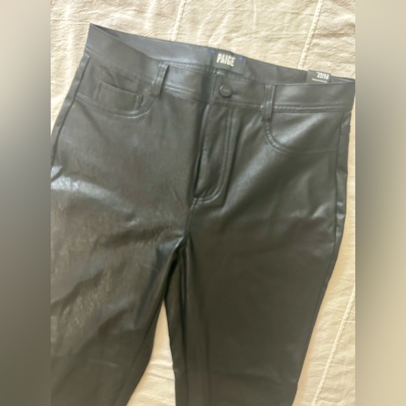 PAIGE
Claudine High-Rise Cropped Ankle Flare
Faux Leather Jeans - Picture 3 of 4